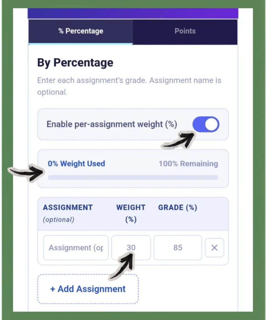 grade calculator with weights of grades-calculator.us